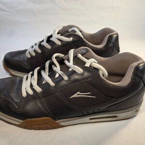 Lakai Foster Skate Shoes Men's Size 11 Brown/White Classic Skateboard Sneakers